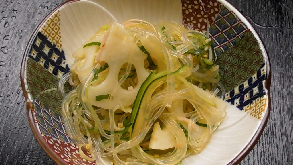 レンコンの中華風サラダ