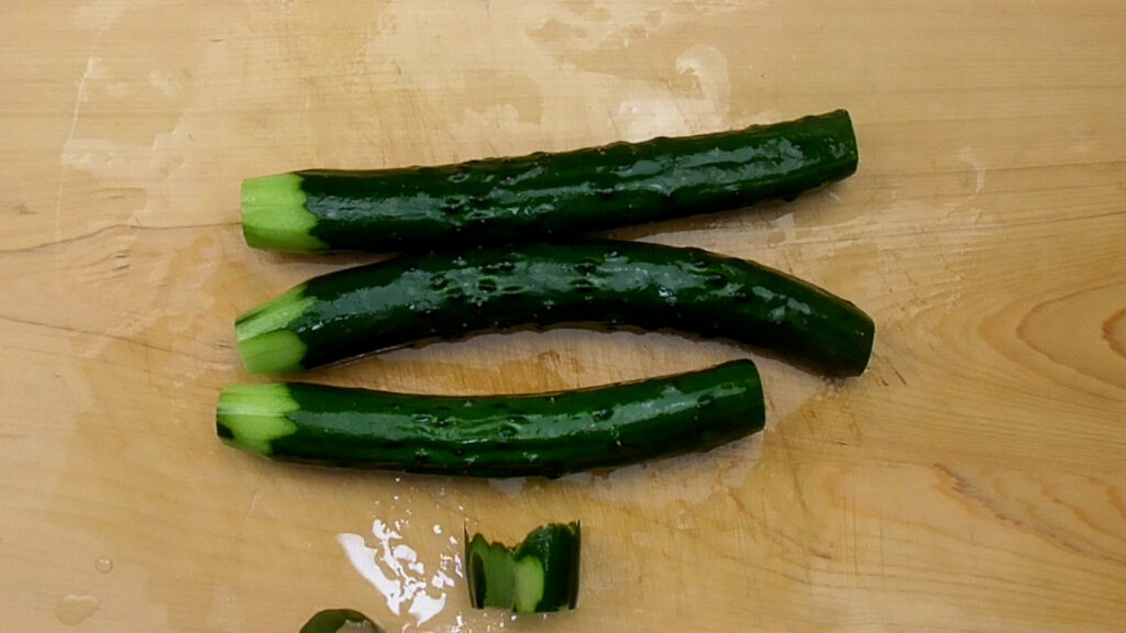 Preparation of cucumber