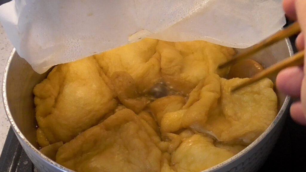 油揚げと椎茸